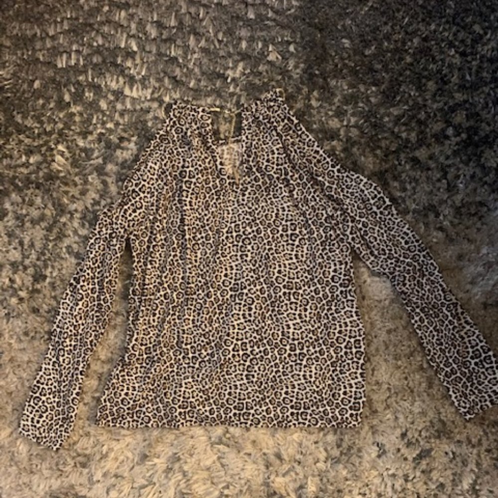 Michael Kors Leopard Long Sleeved Shirt